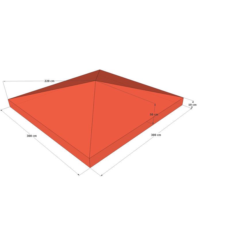 Kersten Dakota Fields Replacement Canopy, Terracotta