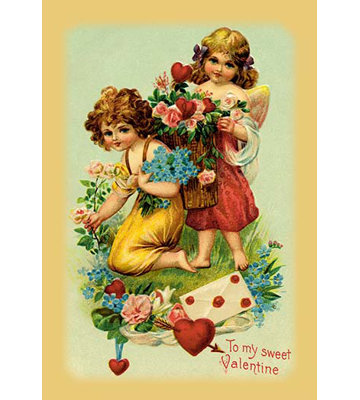 To My Sweet Valentine Painting Print