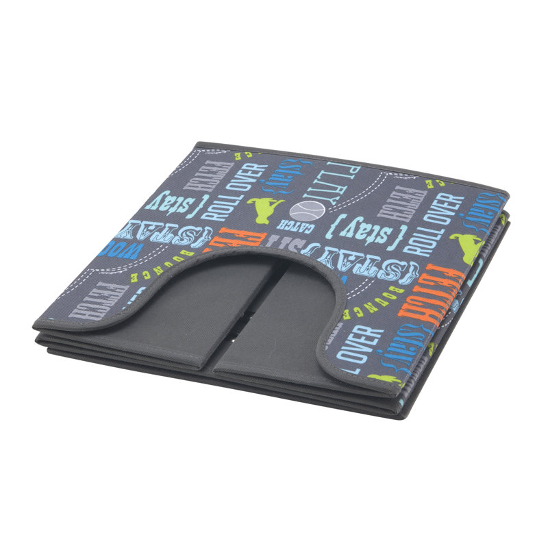 Panier à motif pliable pour jouets wordplay