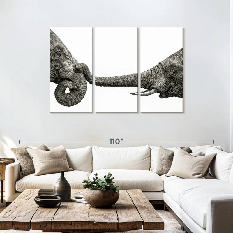 Elephant Hello, 48" H x 74" W