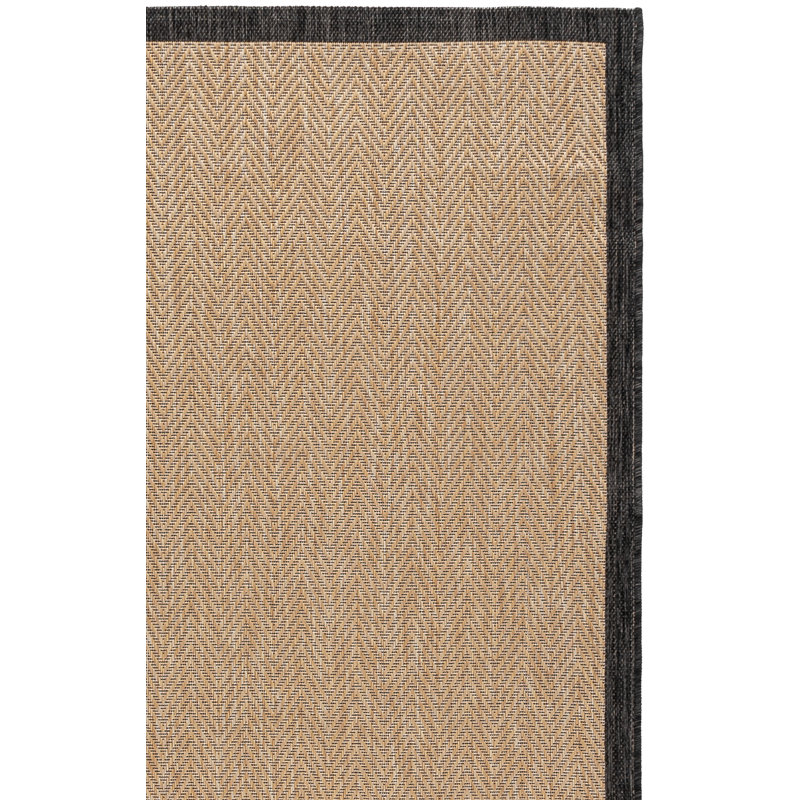 Tapis d'intérieur/extérieur Courtyard 8131 à chevrons, Rectangle 5 pi 3 po x 7 pi 7 po