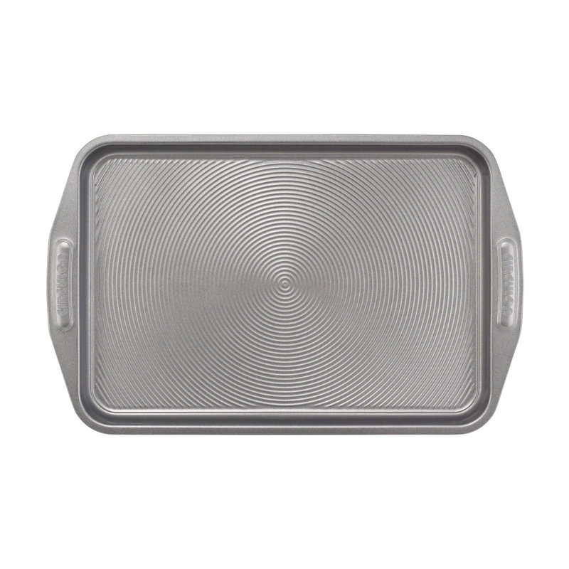 Gray Carbon Steel Nonstick Bakeware Set with Cooling Rack