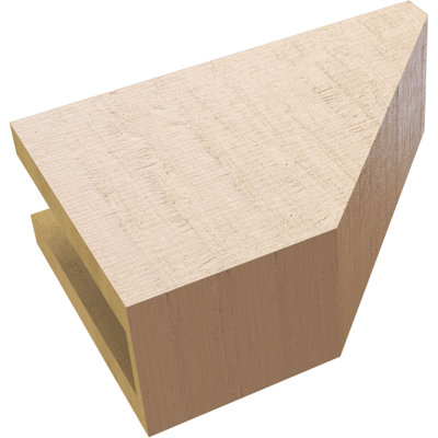 Queue de chevron Concord Woodgrain TimberThane, brun clair apprêté
