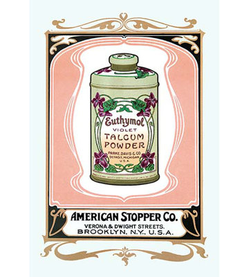Euthymol Violet Talcum Powder Vintage Advertisement Euthymol Violet Talcum Powder Vintage Advertisement