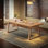Classic solid wood dining table