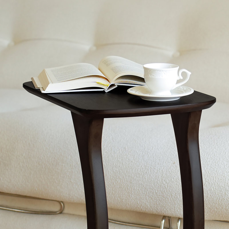 Johnnel Solid Wood Floor Shelf End Table