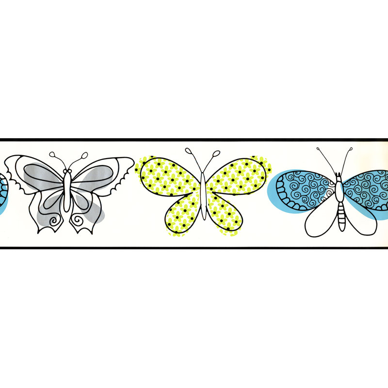 Bordure de papier peint Kasadie L 15 pi x l 6,75 po