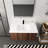 Modern Design 36" Float Mounting Bathroom Vanity With Sink Soft Close Door,2 Doors