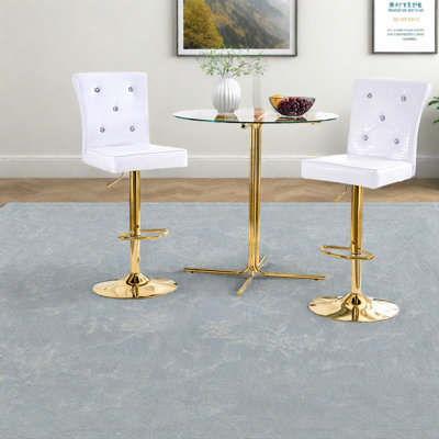 Ensembles de table de salle à manger (doit inclure la table et la chaise), bistro en verre doré