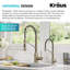 Robinet filtre à eau à poignée simple KRAUS Bolden pour osmose inverse ou système de filtration d'eau-90791051
