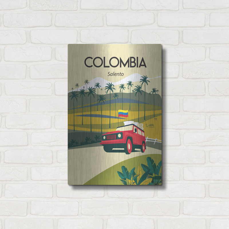  «Columbia» par Arctic Frame Studio, art mural en métal, 16 po x 24 po, H 24 po x l 16 po
