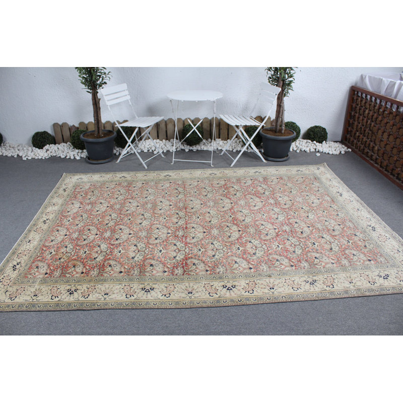 Grand tapis turc rétro pour le salon et le salon - charme et élégance antiques