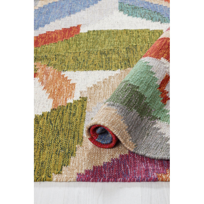 Demecia Wool Hand Woven Area Rug, Rectangle 140 x 200cm