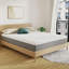 Matelas, mousse viscoélastique grise pour une nuit fraîche et soulagement de la pression, sensation de peluche moyenne avec isolant de mouvement-107259996-107259997