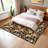 Large Modern Living Room Rug Washable Floral Print Accent Carpet With Rubber Backing, Stain-Resistant Farmhouse Floor Cover Low Pile Rugs-927819261