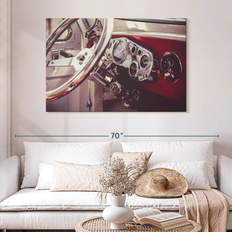 Mehar Retro Car Dashboard, 20" H x 30" W