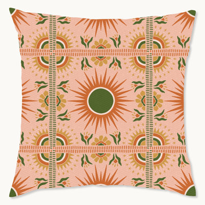 Geometric Polyester Pillow Cover