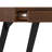 Lowry 54"W Walnut Veneer and Metal Modern Industrial Writing Desk with 2 Drawers and Flip-Down Keyboard Tray-450102051-478809319