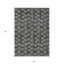Tapis extérieur lavable à motif géométrique noir et ivoire 5 pi x 8 pi