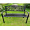 Banc de jardin extérieur en métal 50 po avec dossier papillon