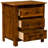 Fireside Lodge Barnwood XL Three Drawer Nightstand