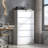 5 Drawer Metal Lateral File Cabinet , White Filing Cabinet with Lock, Lockable File Cabinet for Home Office, Locking Metal File Cabinet for Legal/Letter/A4/F4 Size-130074938