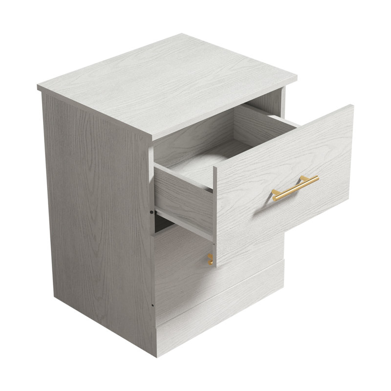 Luxeon Modern 2 Drawer Nightstand (Set Of 2), White