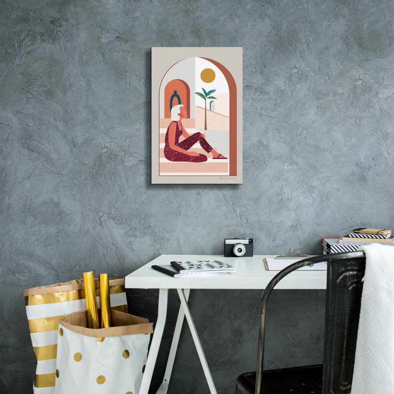 Toile épique «Luxe Traveller 1» par Omar Escalante, H 18 po x l 12 po x P 0,75 po