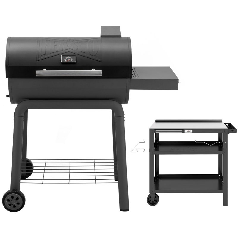 Feasto Charcoal Grill With Grill Cart