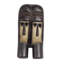 Kran Twins Ivoirian Wood Mask Sculpture