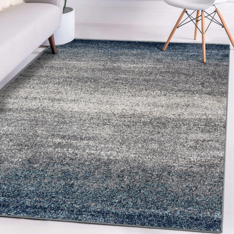 Sabahat Ombre Blue Area Rug