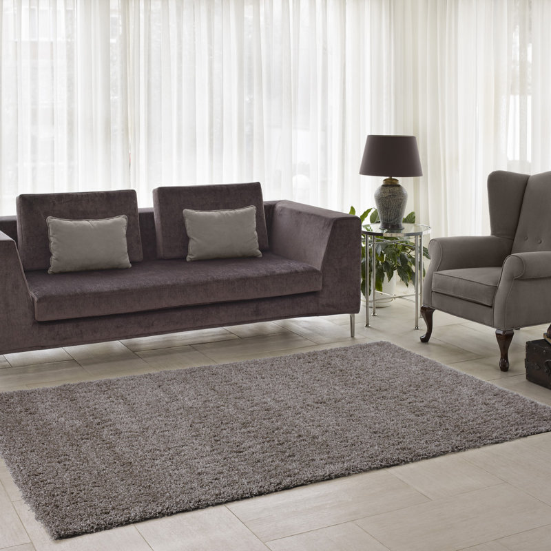 Ammar Solid Colour Area Rug, Rectangle 60 x 110cm