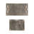 Decorative Metal Tray with Link Handle for Ottoman Decor - Home Decor Accent Tray for Coffee Table, Jewelry, Kitchen, or Trinket - Set of 2, 21", 14"-1043079932