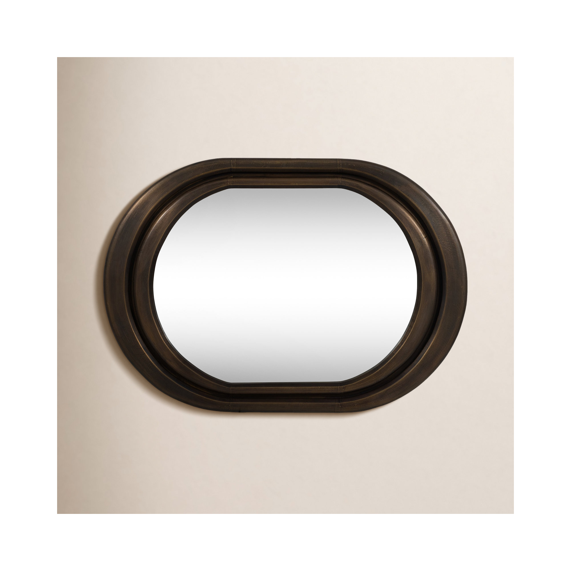 Metal Oval Mirror