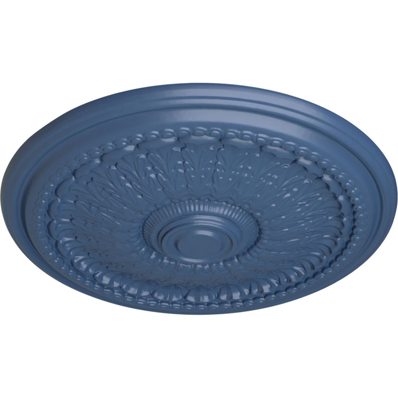 Endurathane Brunswick Ceiling Medallion, 27"OD x 2 1/2"P (Fits Canopies up to 4 1/2"), Hand-Painted Americana Finish