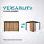 111 Takasho Wood Grain Deco Panel For Pergola Accessory-103407400