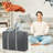 Large Capacity Storage Travel Bag, Non-woven Heavy Duty Moving Bags with Strong Handles & Zippers, College Dorm Room Essentials, Gray-1922646769