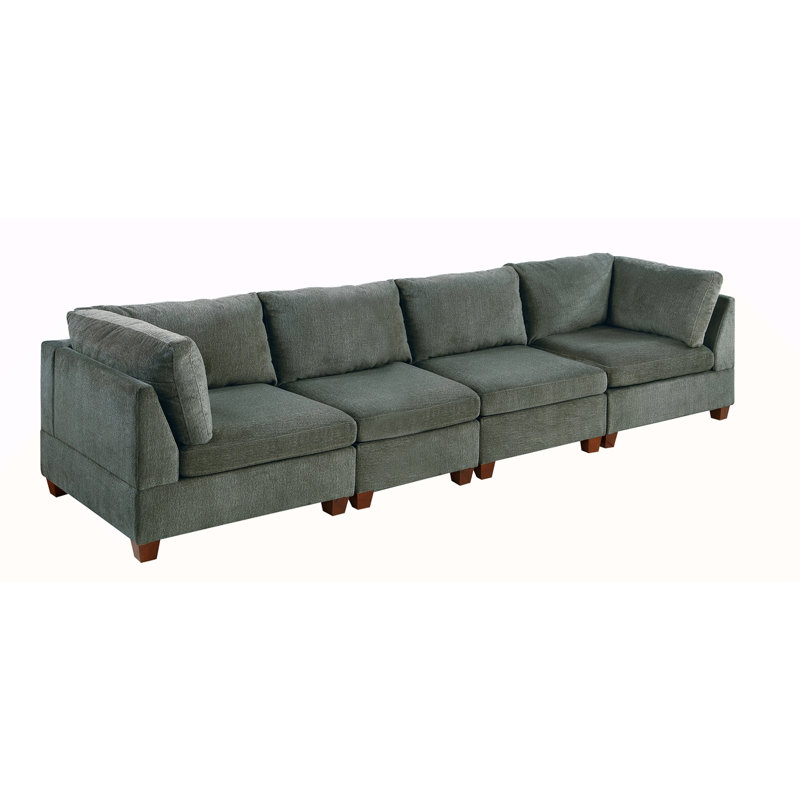 Ensemble modulaire - 4 pièces en gris, Gris chenille, Brun