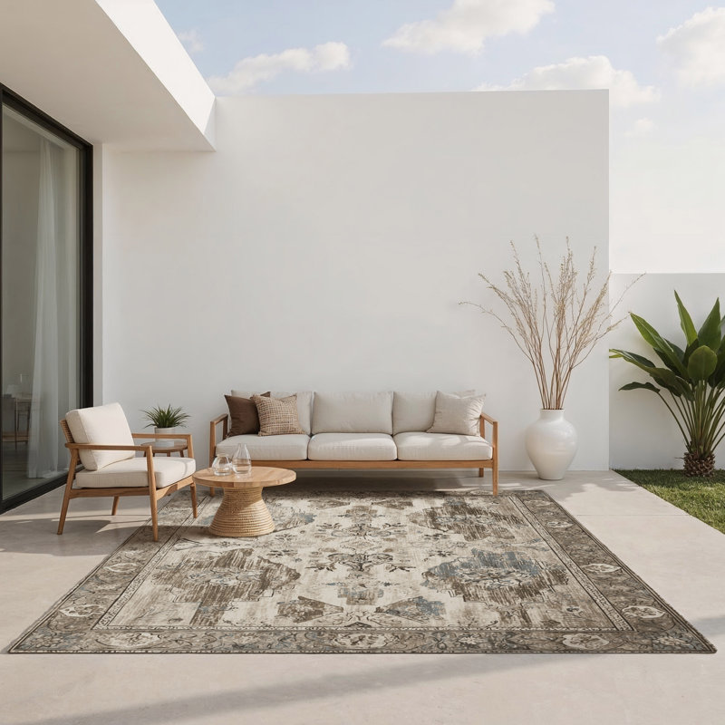 Majestic Aura Indoor And Outdoor Area Rug, Rectangle 4' x 6'