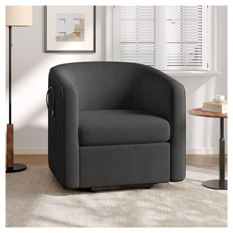 Fauteuil inclinable gris foncé Power Lift avec télécommande et dossier demi-tonneau