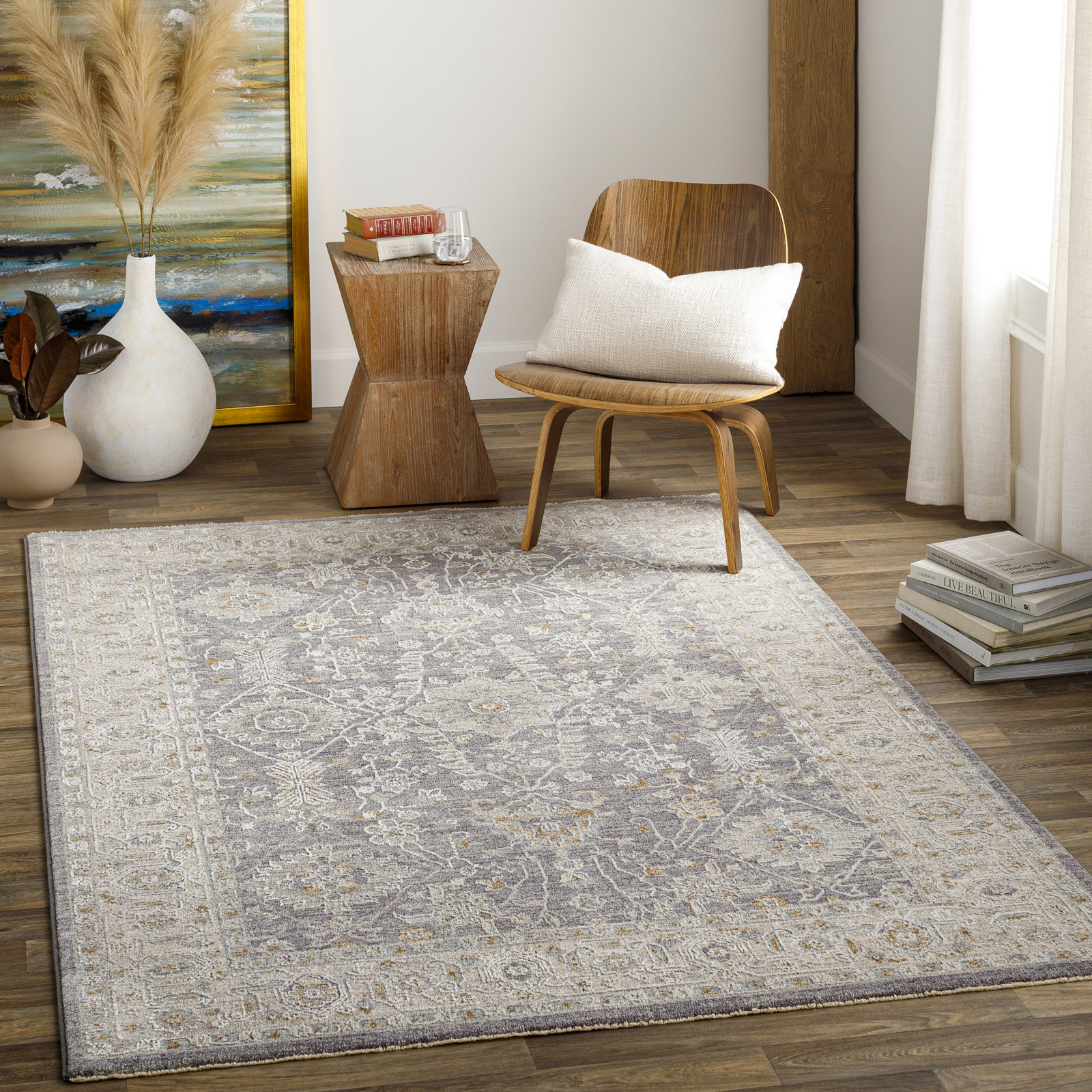 Conlan Gray/Beige Rug, Rectangle 8' x 10'