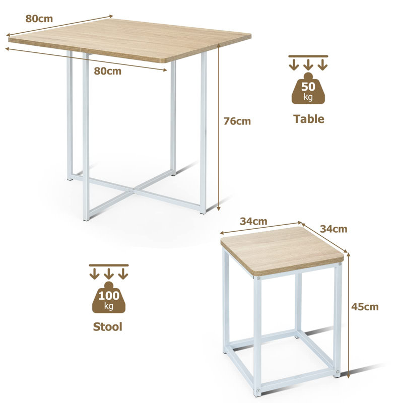 Wyomissing Dining Set, Natural, White, Natural