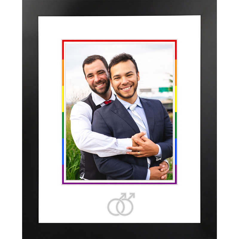 Cadre photo de mariage portrait Breckler, Noir / argent