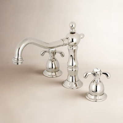 French Country Widespread Faucet with Drain