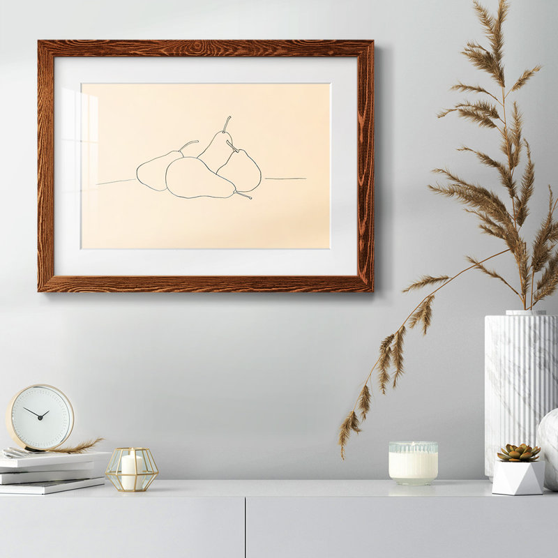 " Fruit Line Drawing III ", Maple, 28" H x 42" W x 1.5" D