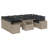 Garden Sofa Set Light Grey
