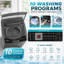 Machine à laver portable 20 LBS à grande capacité - 10 programmes et 8 niveaux d'eau avec pompe de drainage intégrée, efficacité d'essorage à 95% et économie d'énergie de 85%