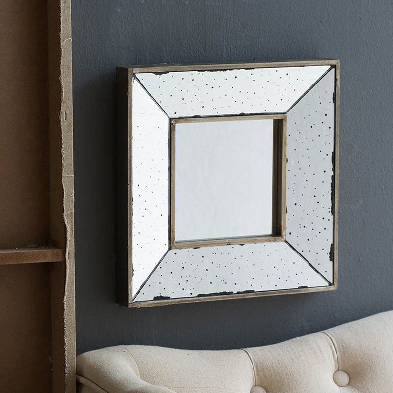 Miroir d'appoint mural 12 po X, 12 po x 12 po