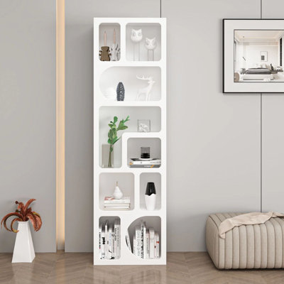  Bibliothèque bohema modulaire à 5 tablettes - blanc