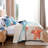 Coastal Quilt Set 3 Pieces - Bedding Lightweight Ocean Print Quilt With Two Pillowcases-117320994-117045401
